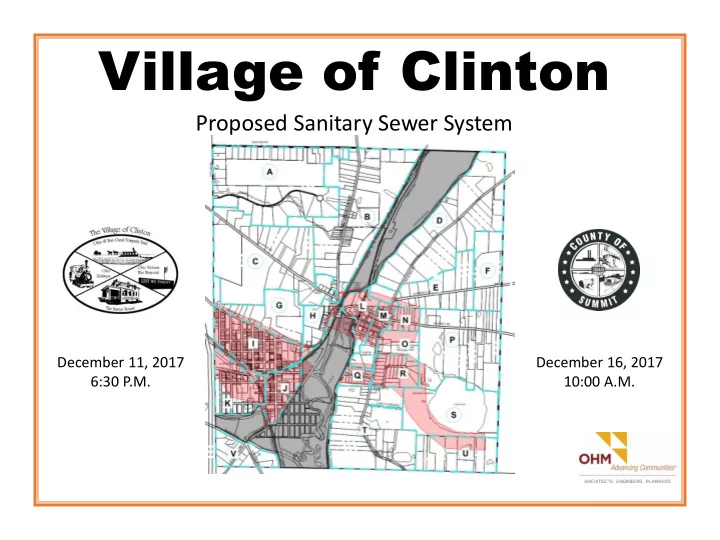 village of clinton