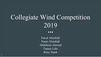 Collegiate Wind Competition  2019  Faisal Alrashidi  Naser Alrashidi  Abdulaziz Alawad  Tanner Lehr