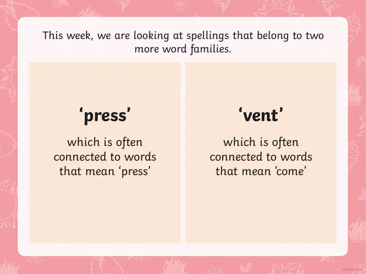 press vent