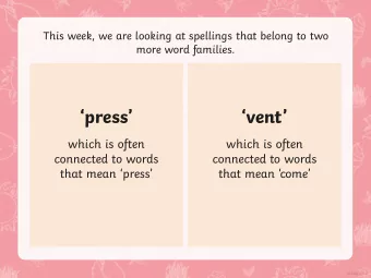 press  vent  which is often  which is often  connected to words  connected to words