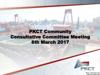 Consulta  Consu  ltativ  tive  e Committee  Committee Meeting  Meeting  8th March  8th Mar  h 2017
