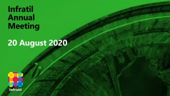 Meeting  20 August 2020  Infratil  Annual  Meeting  Chairs Introduction  Agenda  Chief