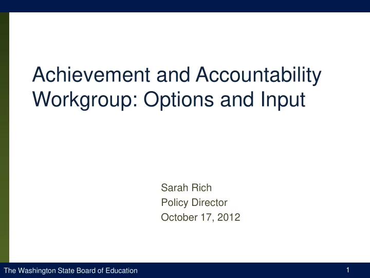 workgroup options and input
