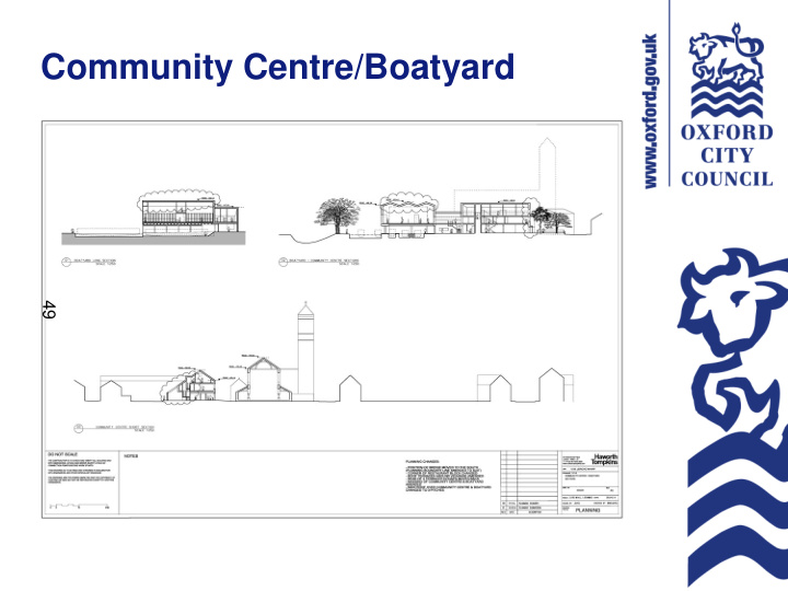 community centre boatyard