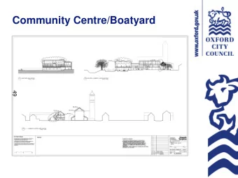 Community Centre/Boatyard  49  Community Centre/Boatyard  Rear Elevation  50  Community