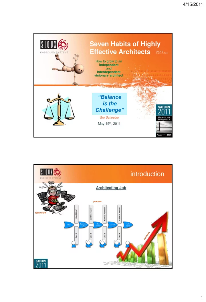 seven habits of highly effective architects