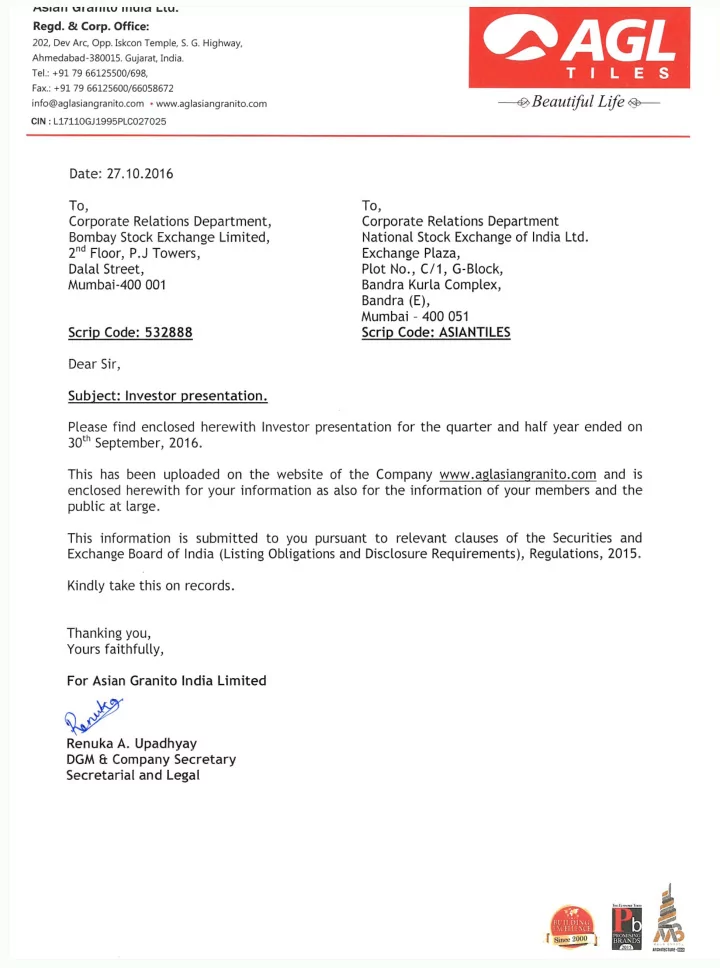 asian granito india ltd