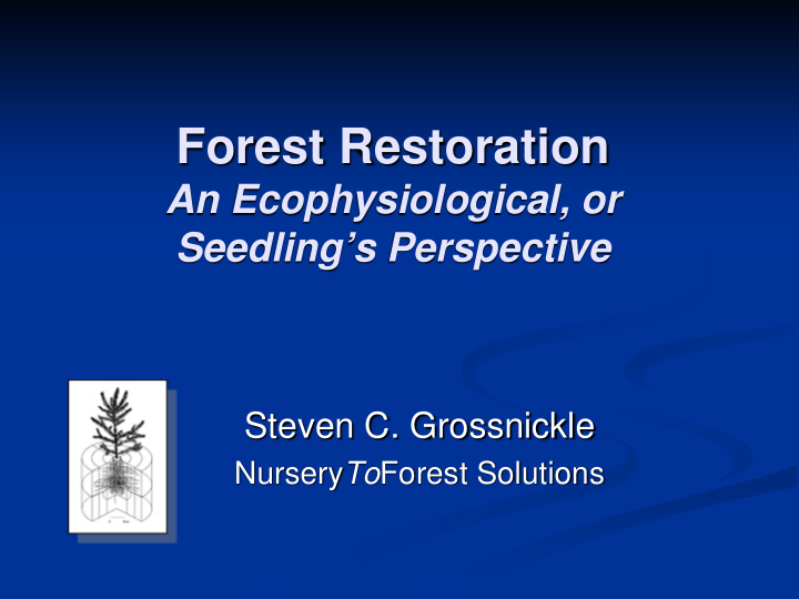 forest restoration