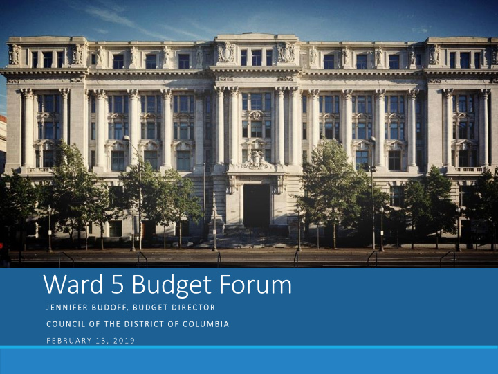 ward 5 budget forum