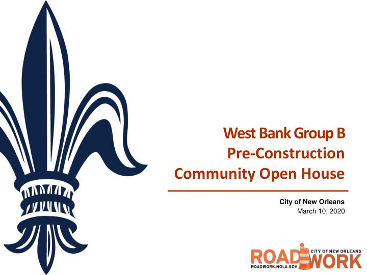 west bank group b pre construction community open house