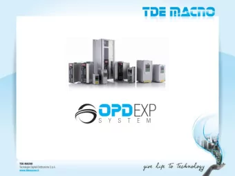 TDE MACNO Spa  AC&amp;DC Drives, Servos and Drive  System  AFE converters  for Renewable Energies
