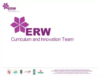 Diweddariad  Cwricwlwm i Gymru  Curriculum for Wales update  Tm Cwricwlwm ac Arloesedd