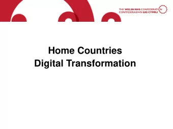Home Countries  Digital Transformation  Welcome and Introduction  Vanessa Young  Director  Welsh