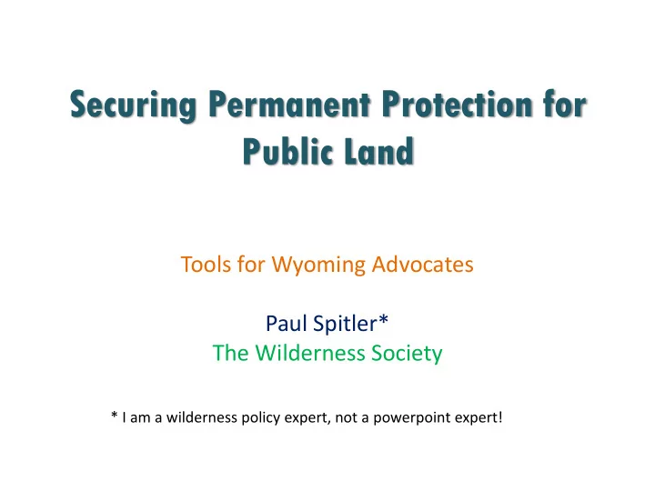 securing permanent protection for