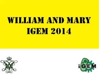 William and Mary  iGEM 2014  Calcium http://arthritida.com /