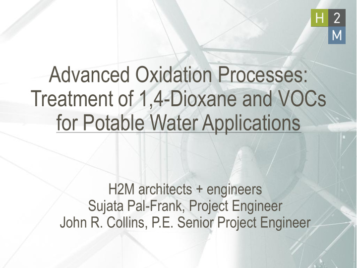 treatment of 1 4 dioxane and vocs