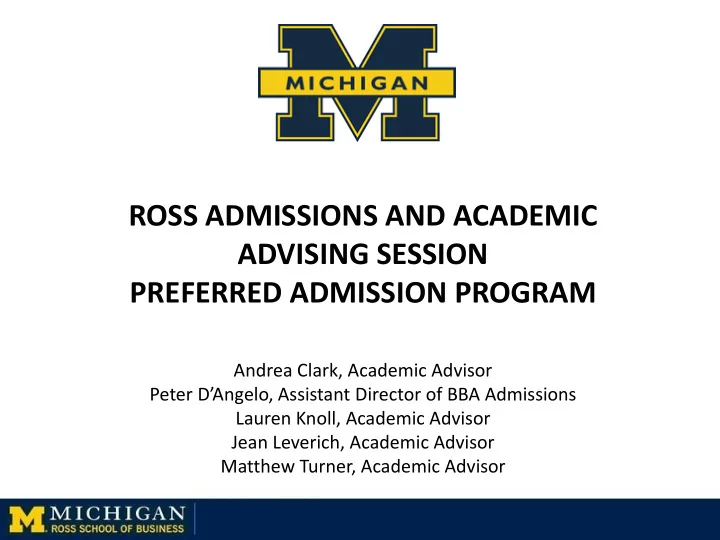 advising session