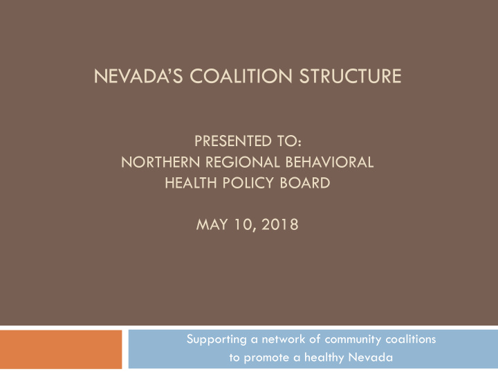 nevada s coalition structure