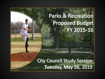 George Owens Nature Park  Woodlawn Cemetery  Independence Athletic Complex  General Fund