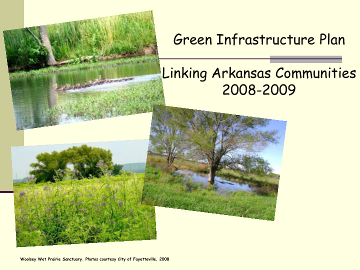 green infrastructure plan linking arkansas communities