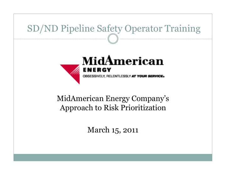 sd nd pipeline safety operator training