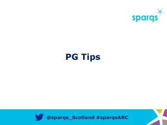 PG Tips  @sparqs_Scotland #sparqsARC  PGT CRT  Training for course reps on taught  postgraduate