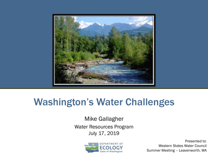 washington s water challenges