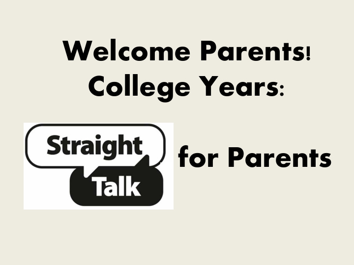 college years for parents