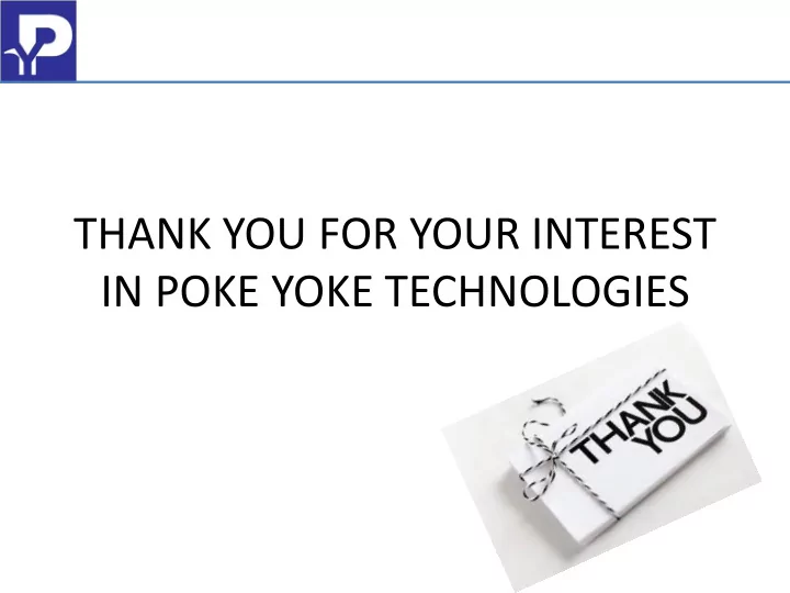 thank you for your interest
