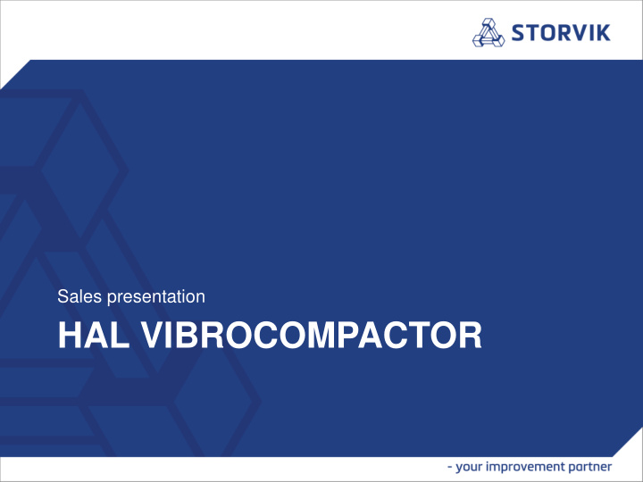 hal vibrocompactor