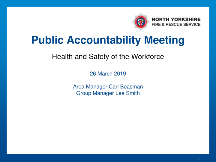 public accountability meeting