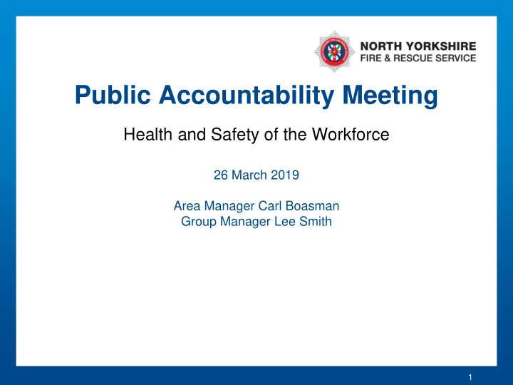 public accountability meeting
