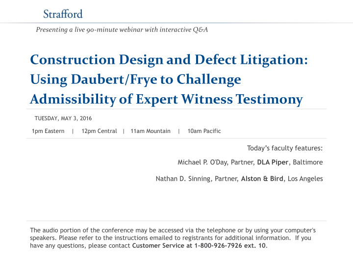 construction design and defect litigation using daubert
