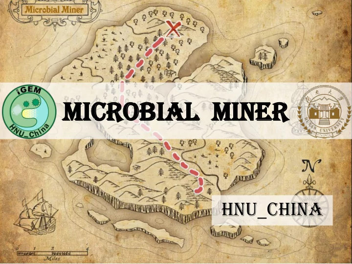 mi micr crobial obial mi miner ner