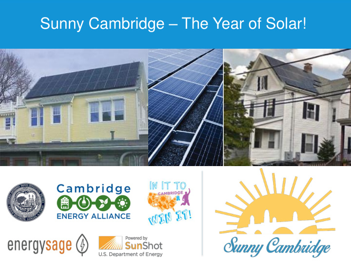 sunny cambridge the year of solar agenda