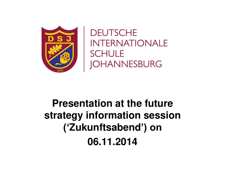 presentation at the future