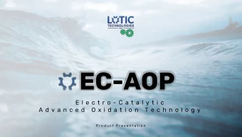 EC-AOP  E l e c t r o - C a t a l y t i c  A d v a n c e d  O x i d a t i o n  T e c h n o l o g y