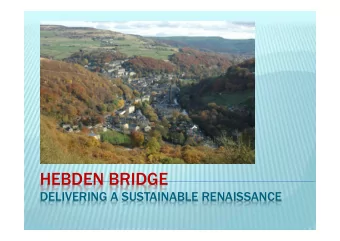 CONTENTS  Definitions of sustainable community  Does Hebden Bridge fit a