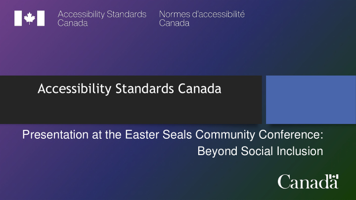accessibility standards canada