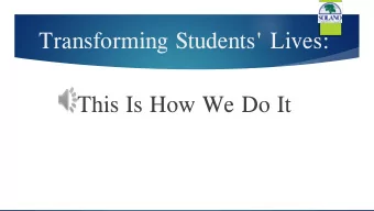 Transforming Students' Lives:  This Is How We Do It  Accreditation: What is it?  Peer review