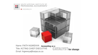 Email :fngwenya@saipa.co.za  Developing &amp; Maintaining  Competence in  in a rapidly  changin