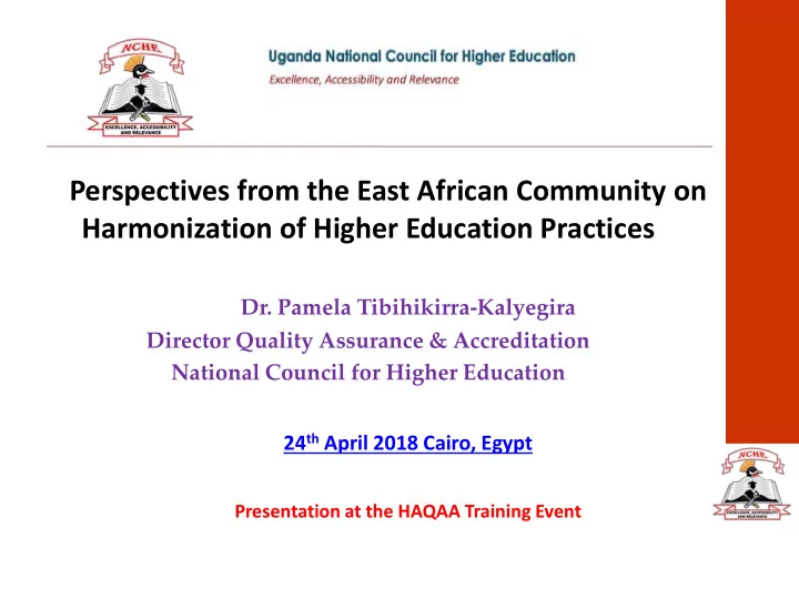harmonization of higher education practices