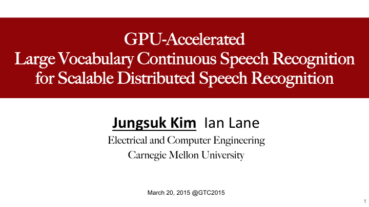 gpu accelerated gpu accelerated large vocabulary