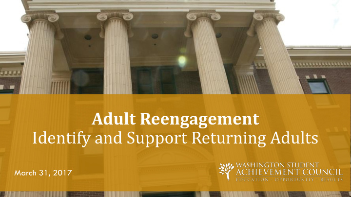 adult reengagement