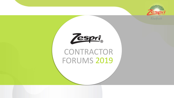 contractor forums 2019 program