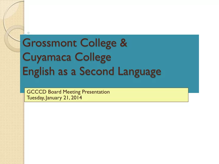 grossmont college