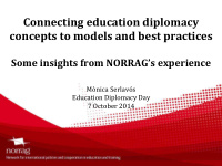 connecting education diplomacy concepts to models and