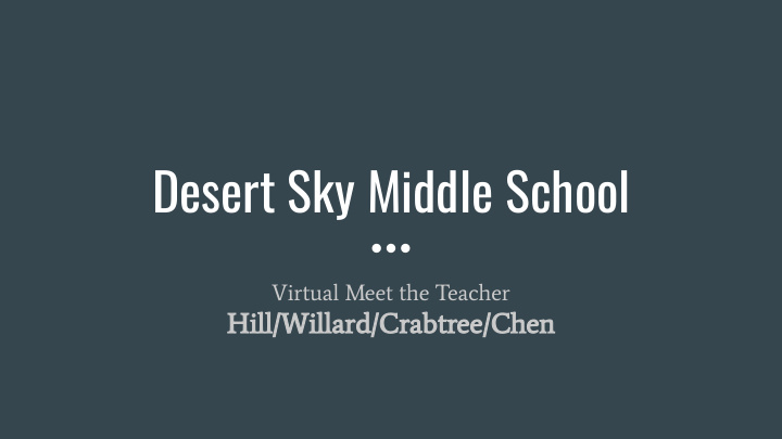 desert sky middle school