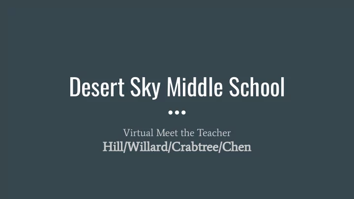 desert sky middle school