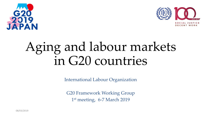 aging and labour markets